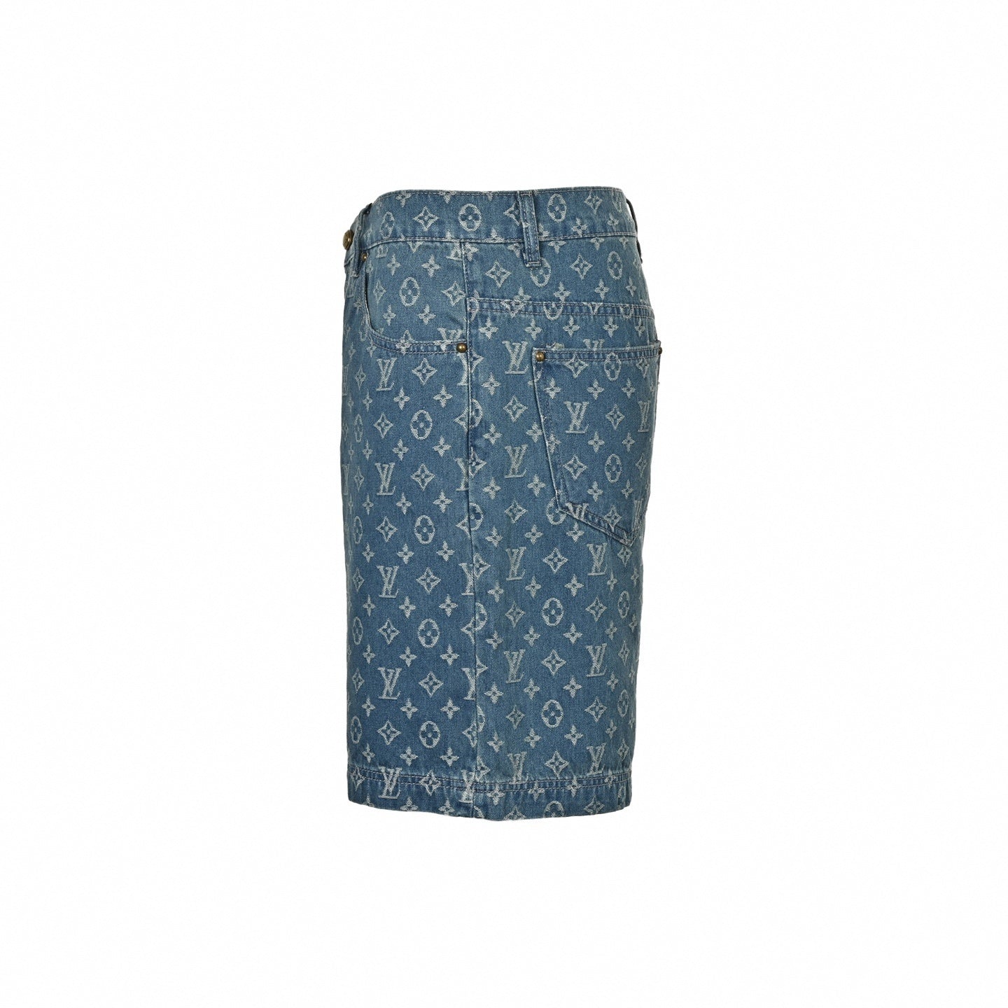 Monogram Denim Shorts