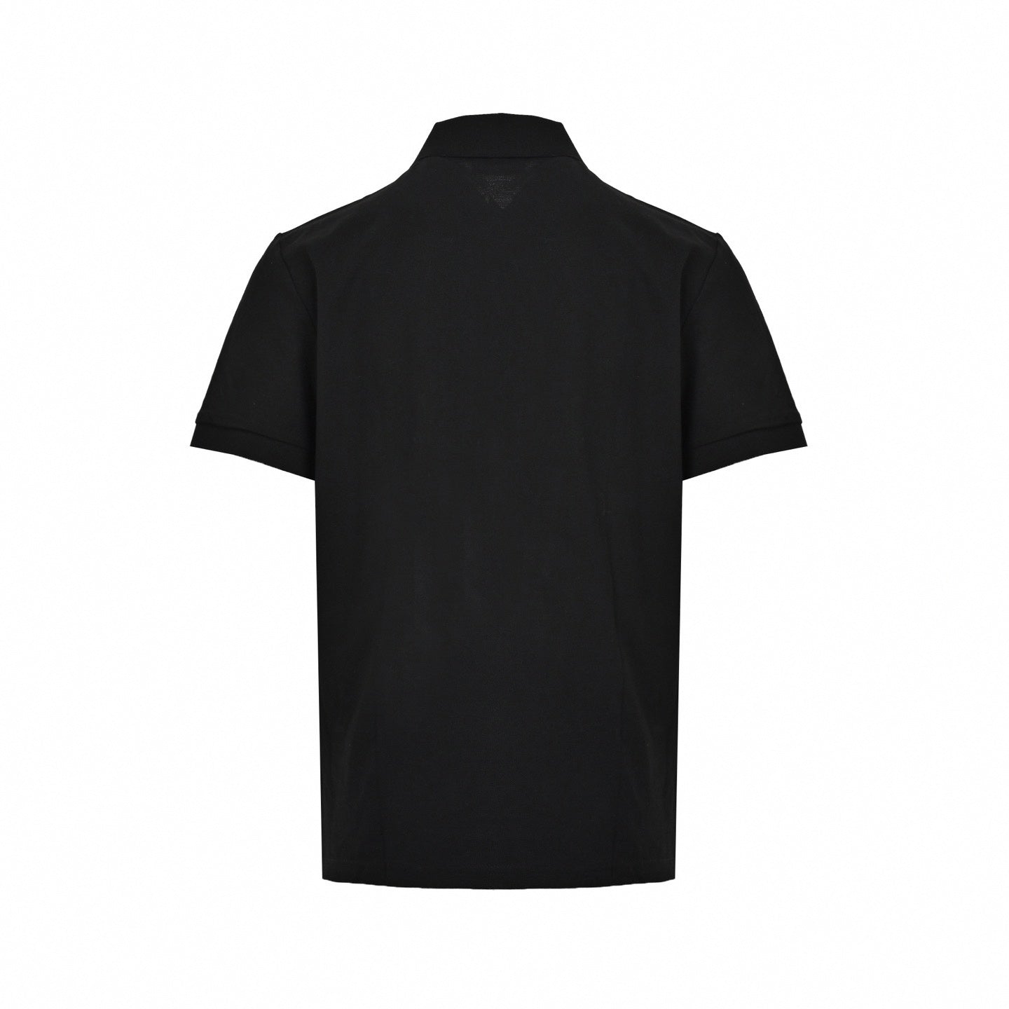 Zip-Neck Polo Shirt - Black