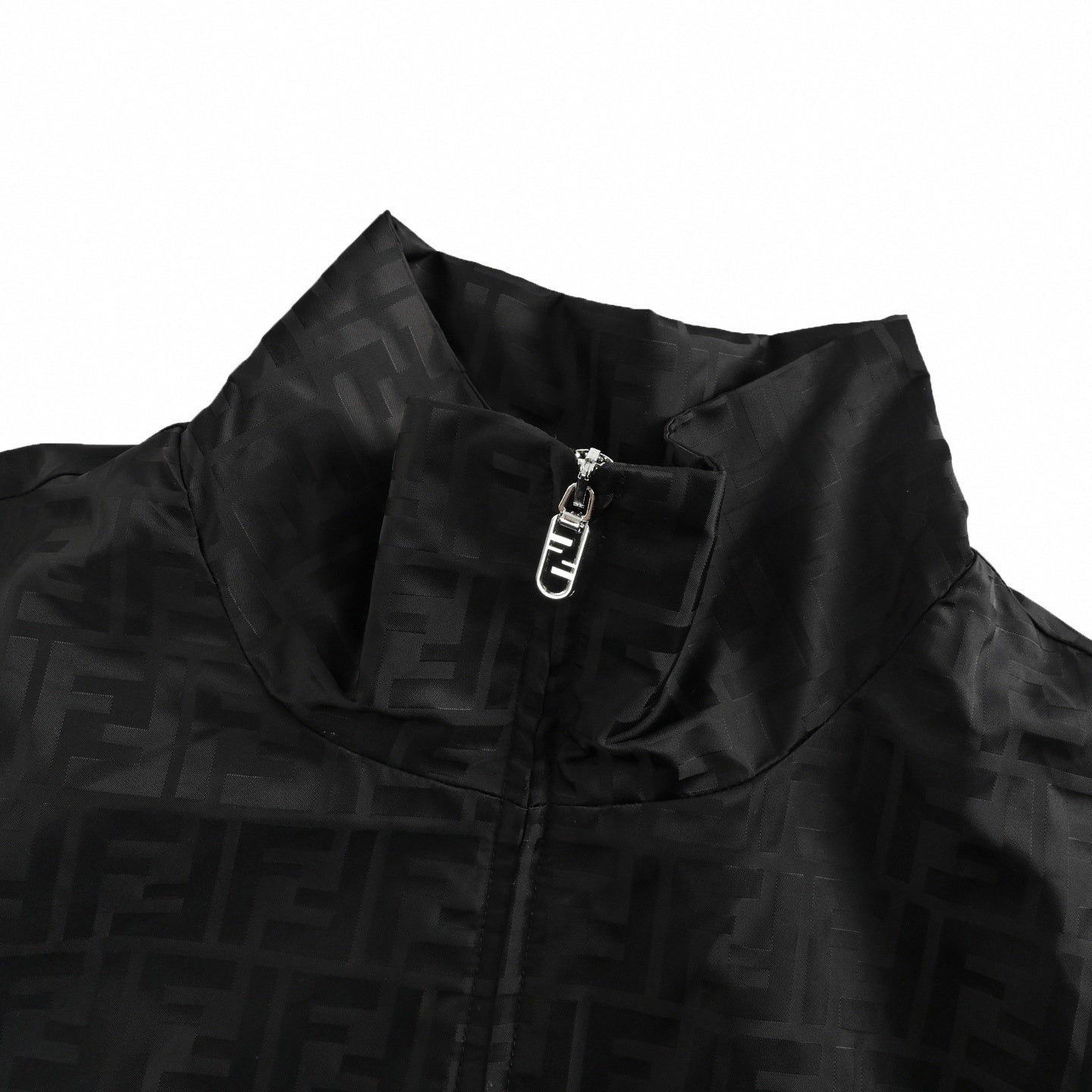 Tonal FF Monogram Zip Track Jacket | Black