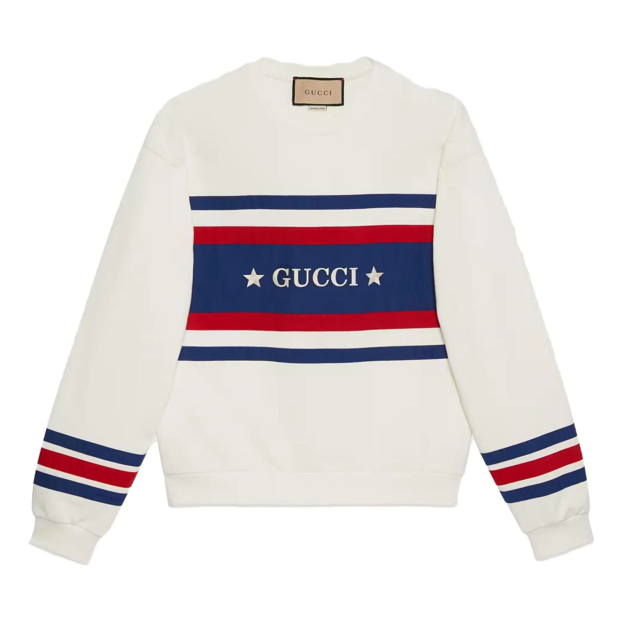 Vintage Star Logo Striped Sweatshirt
