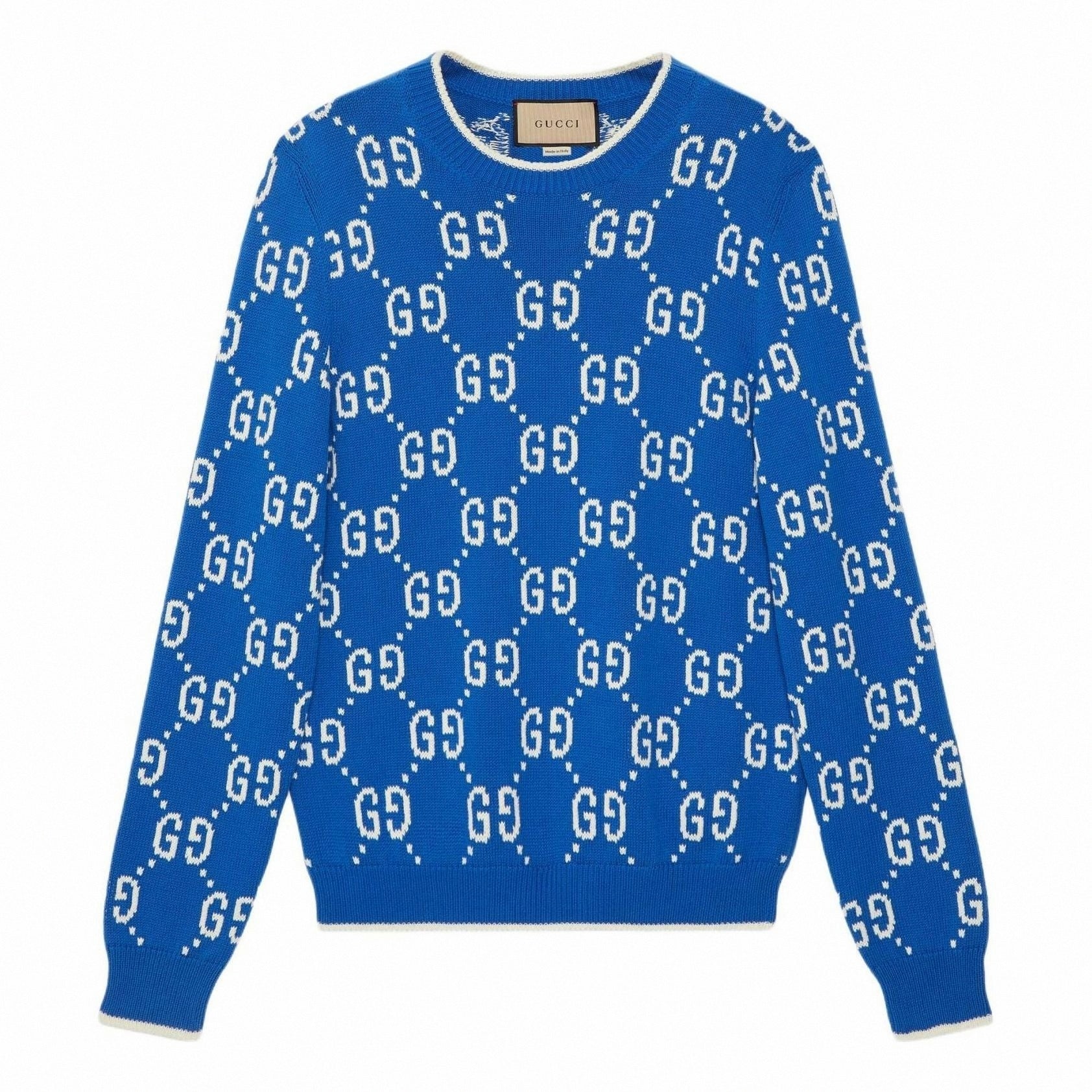 GG Monogram Knit Crewneck Sweater