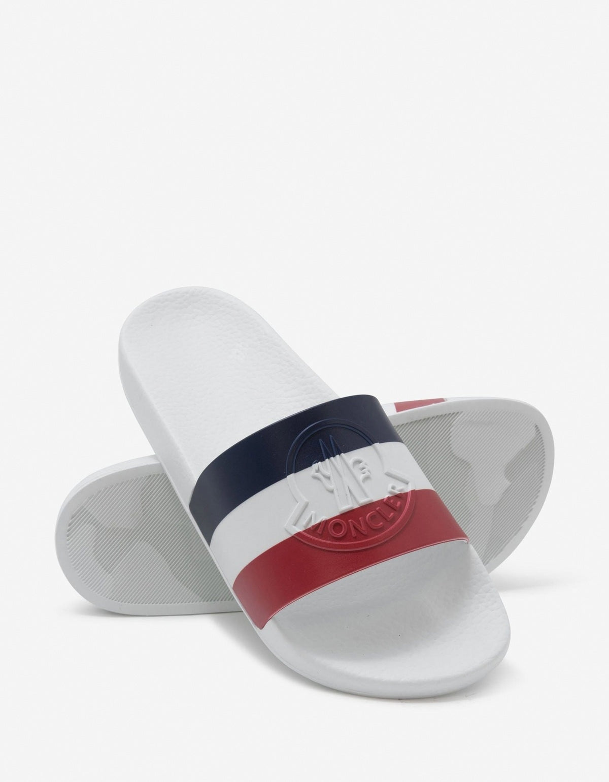 'Basile' Tricolor Rubber Slides