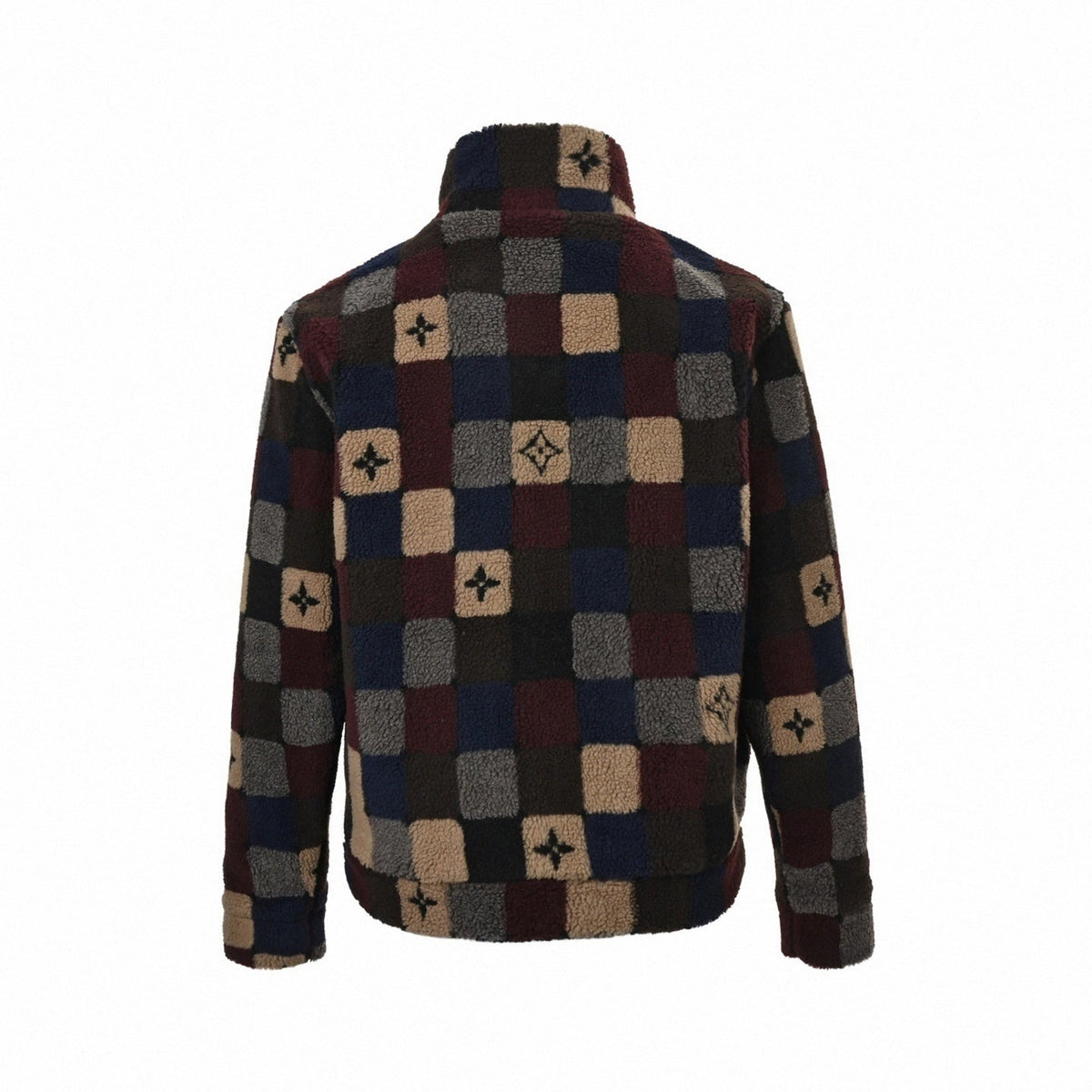 Damier Fleece Zip Jacket | Multicolor