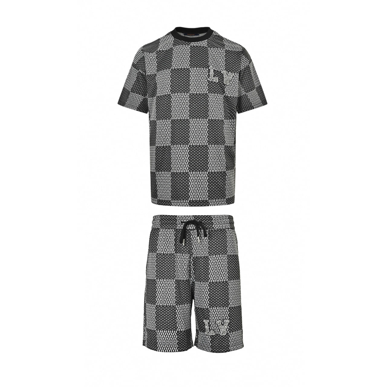 Crystal Damier Knit Ensemble
